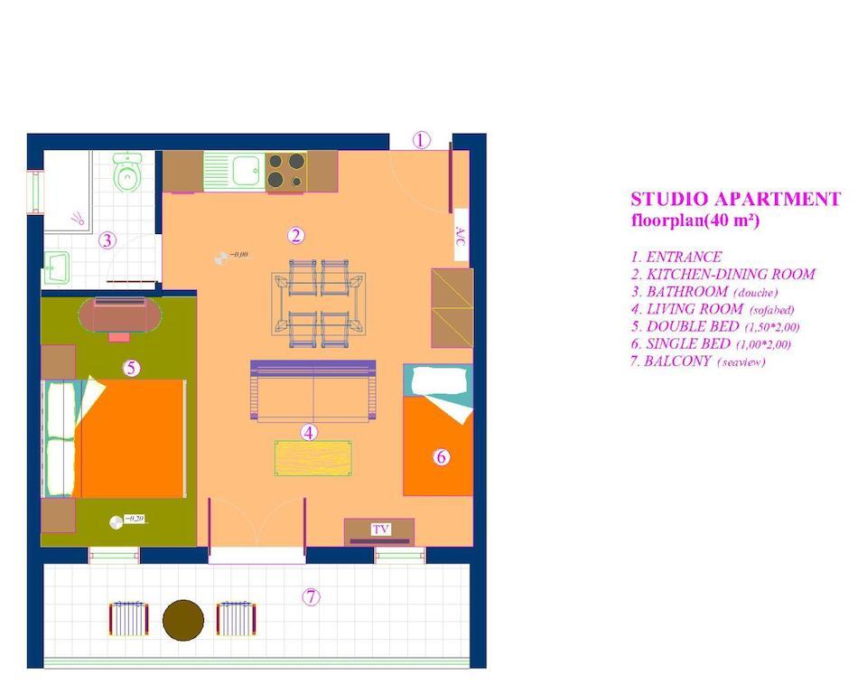 Mikros Gialos Apartments Room photo